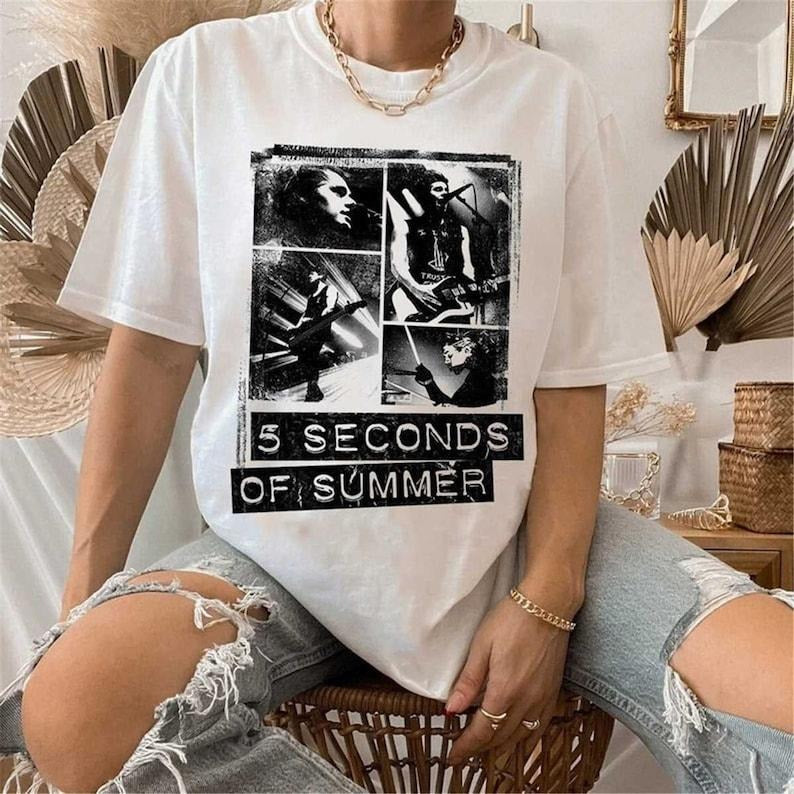 5 Seconds Of Summer Music Shirt Vintage 5SOS Shirt Hoodie, Sweatshirt | HypeCrazeTee.com