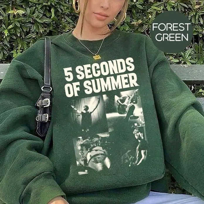 5 Seconds of Summer 2024 Sweatshirt - Band Music Graphic Shirt, Concert Fan Gift for Men and Women Hoodie | HypeCrazeTee.com