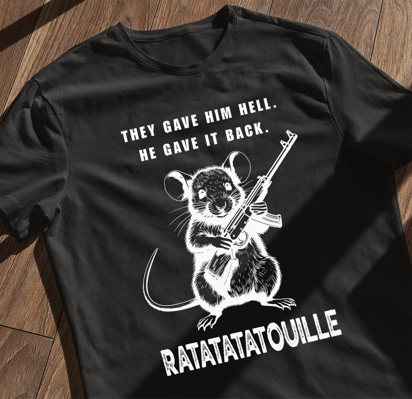 Gun Wielding Rat T-Shirt