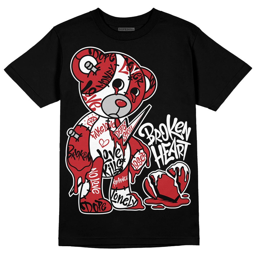 Red Taxi 12s DopeSkill T-Shirt Broken Heart Graphic