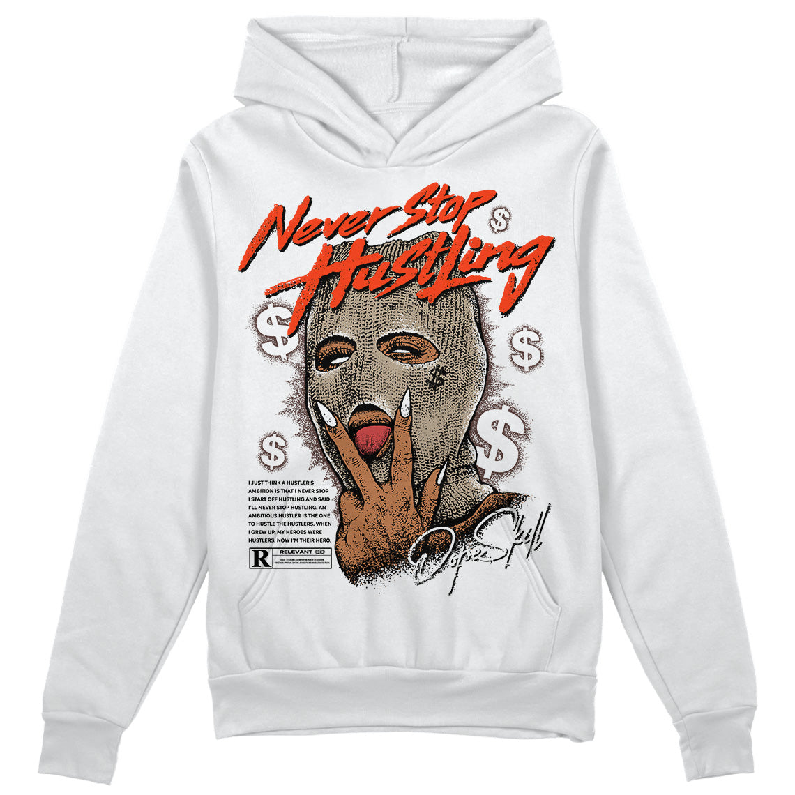 Latte 1s DopeSkill Hoodie Sweatshirt Never Stop Hustling Graphic