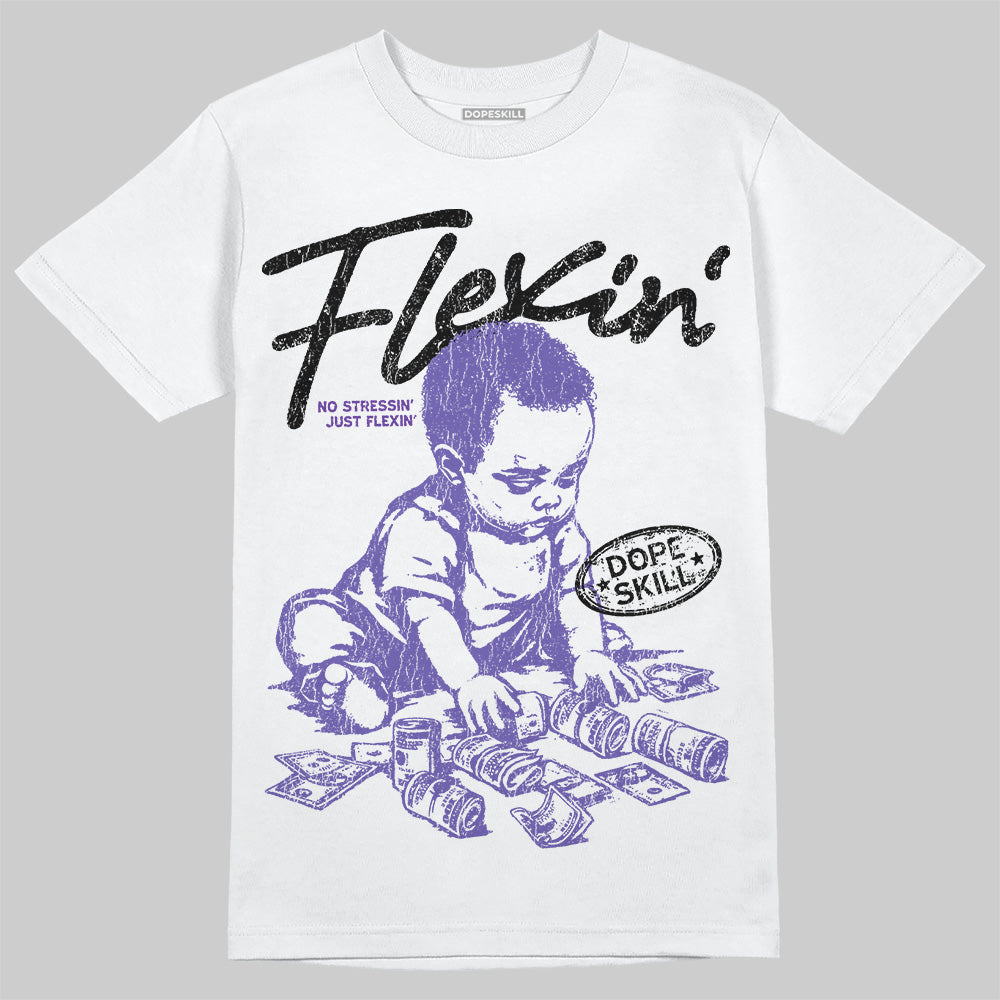 Grape 5s DopeSkill T-Shirt Flexin' Graphic