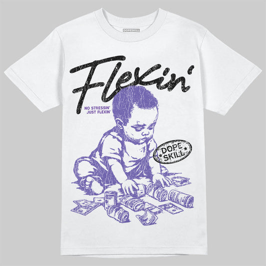 Grape 5s DopeSkill T-Shirt Flexin' Graphic