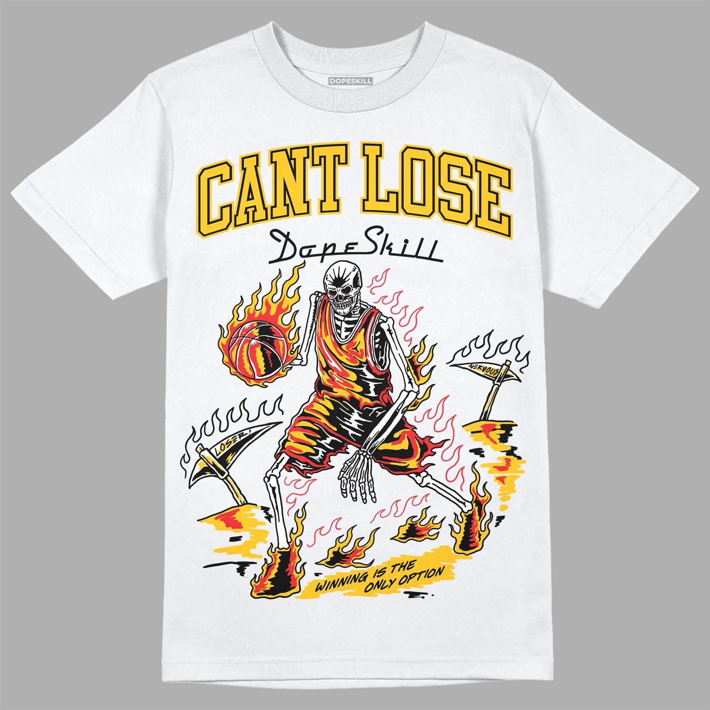 Yellow Collection DopeSkill T-Shirt Cant Lose Graphic