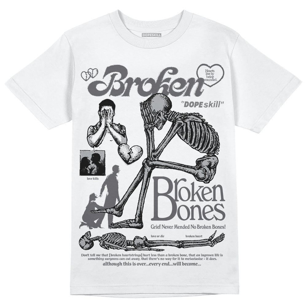 Wet Cement 4s DopeSkill T-Shirt Broken Bones Graphic