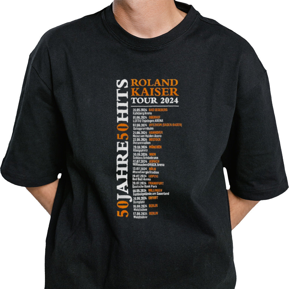50 Jahre â€“ 50 Hits Roland Kaiser Tour 2024 Schedule shirt