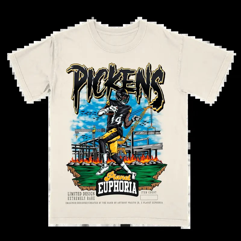 George Pickens Tee #/500 Gift For Fan - Men's Casual T-shirt - Menswear Hoodie, Sweatshirt | HypeCrazeTee.com
