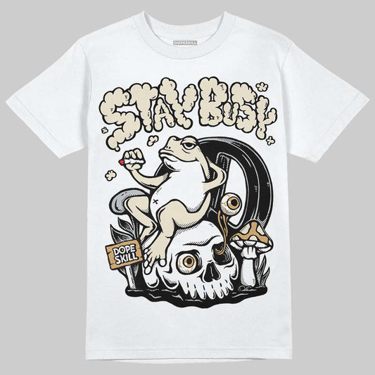 Reverse Metallic 5s DopeSkill T-Shirt Stay Busy Graphic