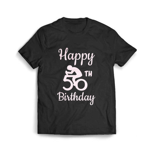 50Th Birthday Mountain Bike Tour Cycling Lover Men's T-Shirt