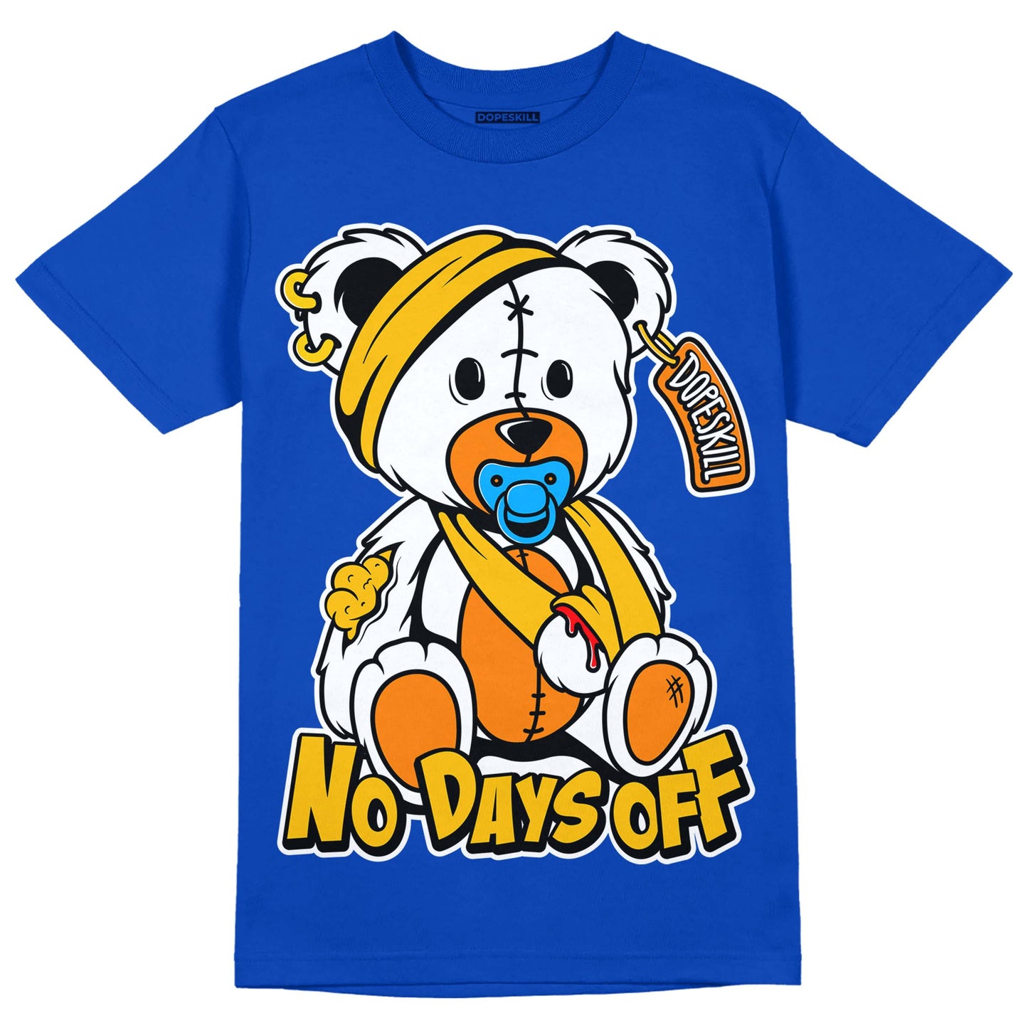 Royal Blue Collection DopeSkill Royal Blue T-shirt Hurt Bear Graphic