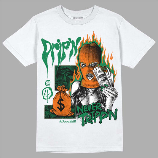 Green Collection DopeSkill T-Shirt Drip'n Never Tripp'n Graphic