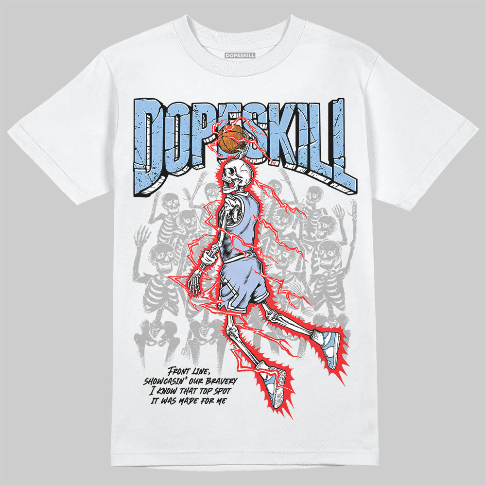 Women's Runner Sneaker Light Blue DopeSkill T-Shirt Thunder Dunk Graphic