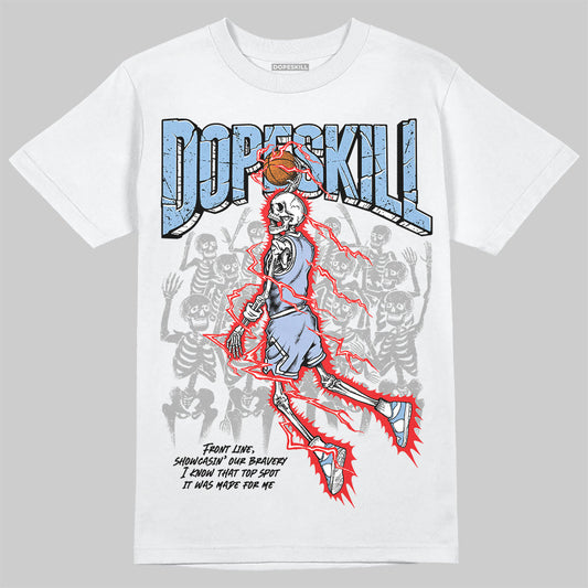 Women's Runner Sneaker Light Blue DopeSkill T-Shirt Thunder Dunk Graphic