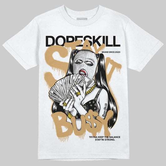 Reverse Metallic 5s DopeSkill T-Shirt Stay It Busy Graphic