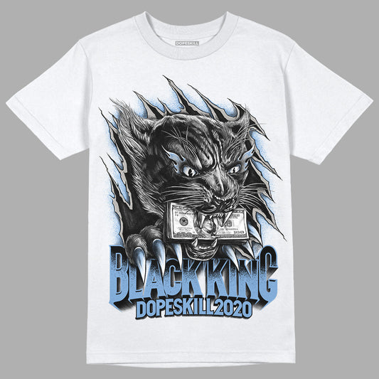 University Blue 5s DopeSkill T-Shirt Black King Graphic