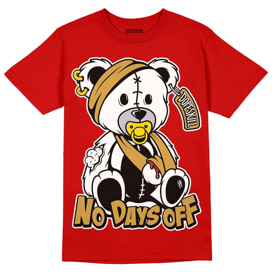 Red Collection DopeSkill Red T-shirt Hurt Bear Graphic