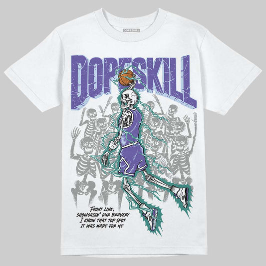 Grape 5s DopeSkill T-Shirt Thunder Dunk Graphic