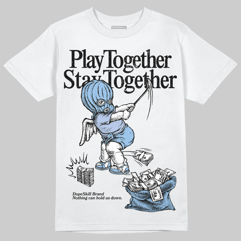 Women's Runner Sneaker Light Blue DopeSkill T-Shirt Play together, Stay together Graphic