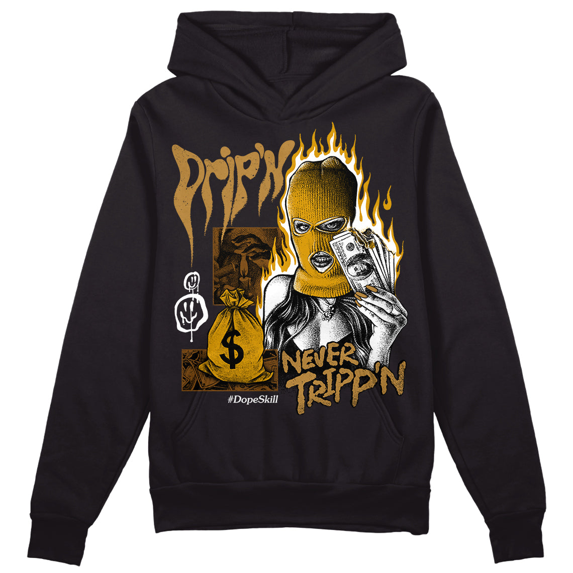 Wheat 13s DopeSkill Hoodie Sweatshirt Drip'n Never Tripp'n Graphic
