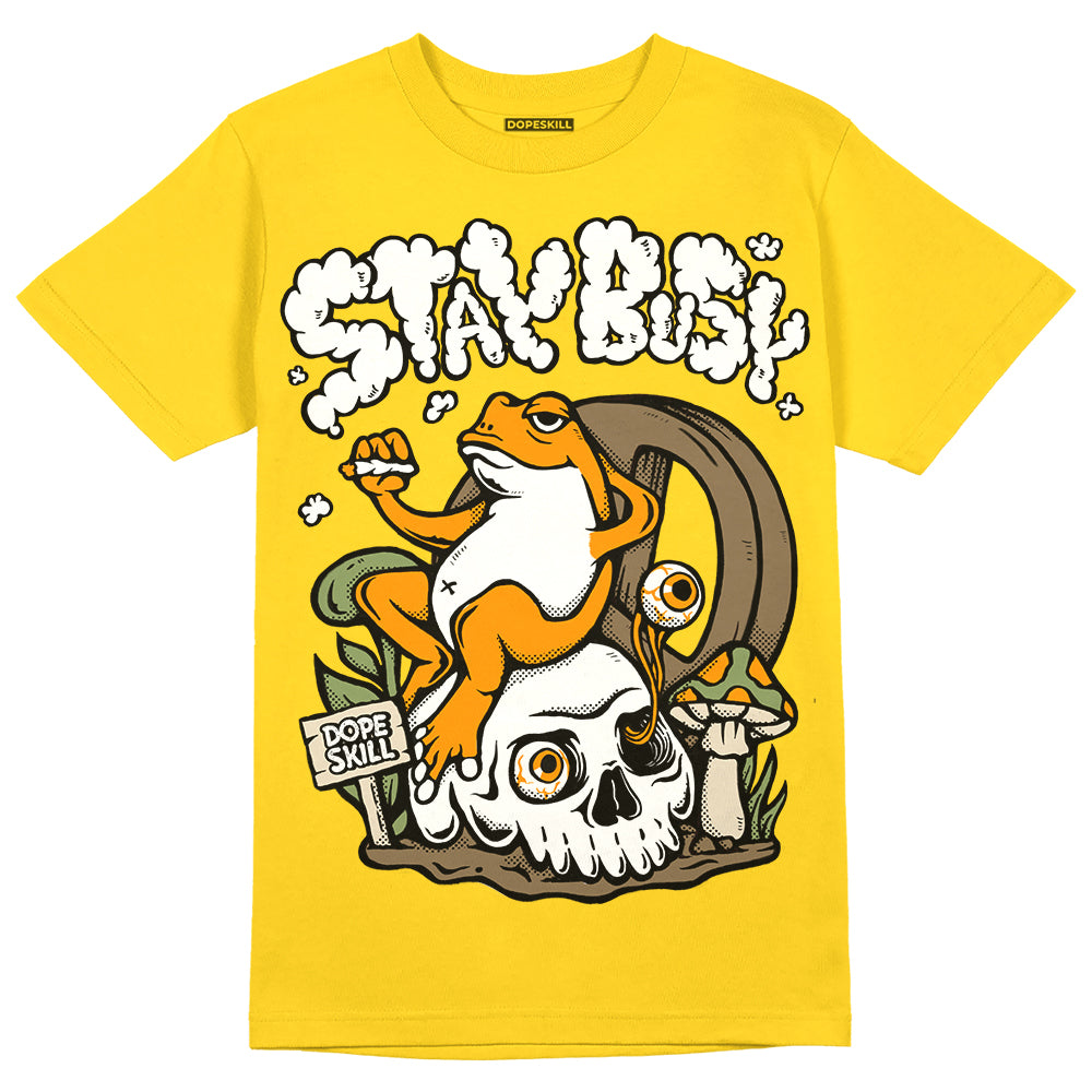 Yellow Ochre 6s DopeSkill Yellow T-shirt Stay Busy Graphic