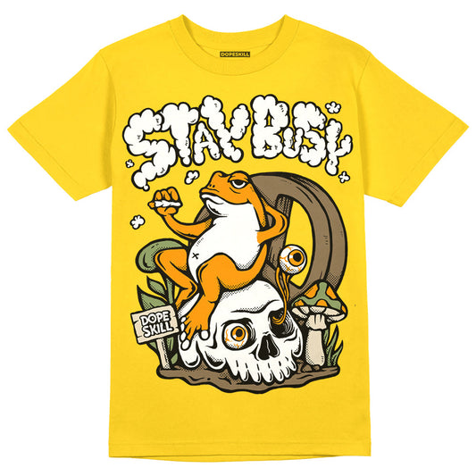 Yellow Ochre 6s DopeSkill Yellow T-shirt Stay Busy Graphic