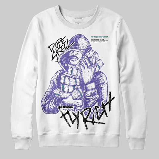 Grape 5s DopeSkill Sweatshirt Fly Rich Graphic