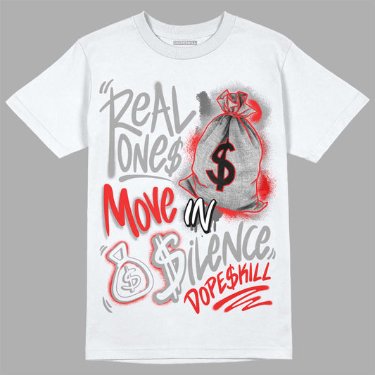 Grey Collection DopeSkill T-Shirt Real Ones Move In Silence Graphic