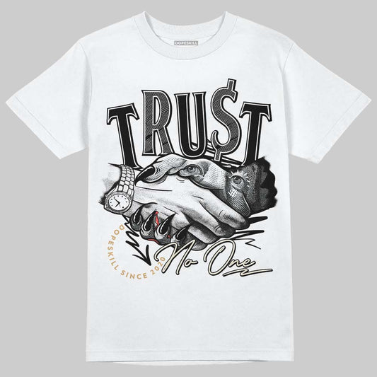 Reverse Metallic 5s DopeSkill T-Shirt Trust No One Graphic
