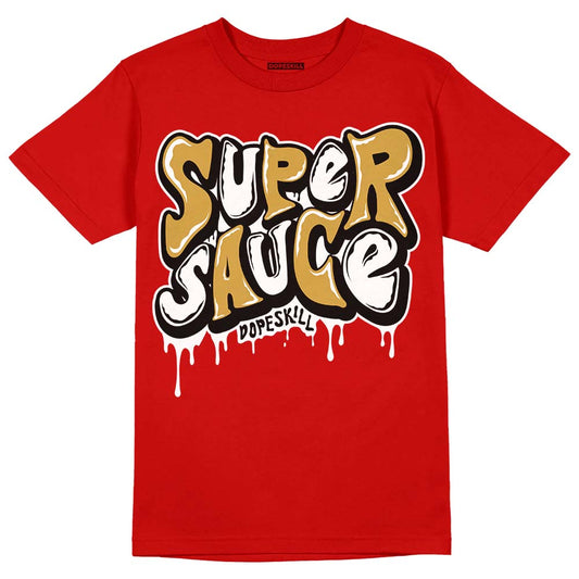 Red Collection DopeSkill Red T-shirt Super Sauce Graphic