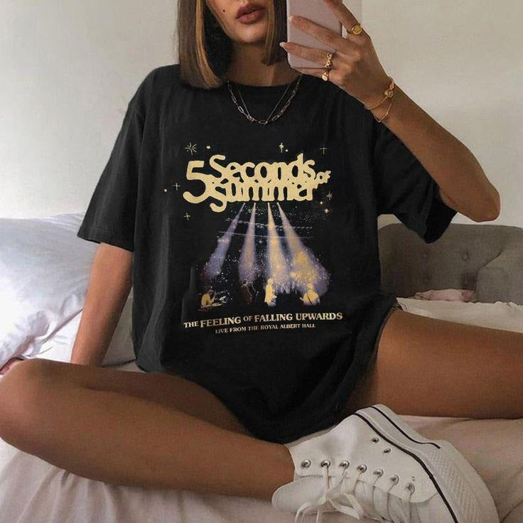 5SOS The Feeling of Falling Upwards Albert Hall Fan Gift T-Shirt,5sos Tour 2023 , Music Shirt , Gift for Fans Hoodie,...