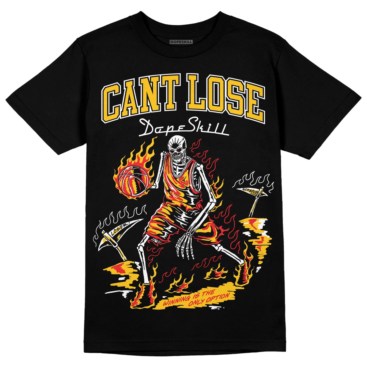Yellow Collection DopeSkill T-Shirt Cant Lose Graphic