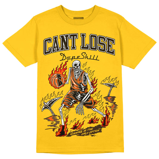 Yellow Collection DopeSkill Gold T-shirt Cant Lose Graphic
