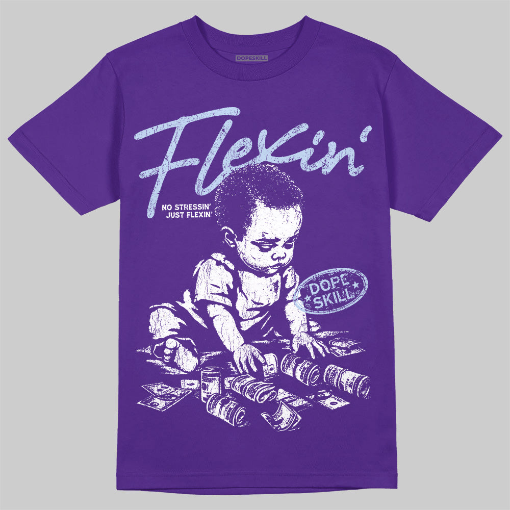 Grape 5s DopeSkill T-Shirt Flexin' Graphic