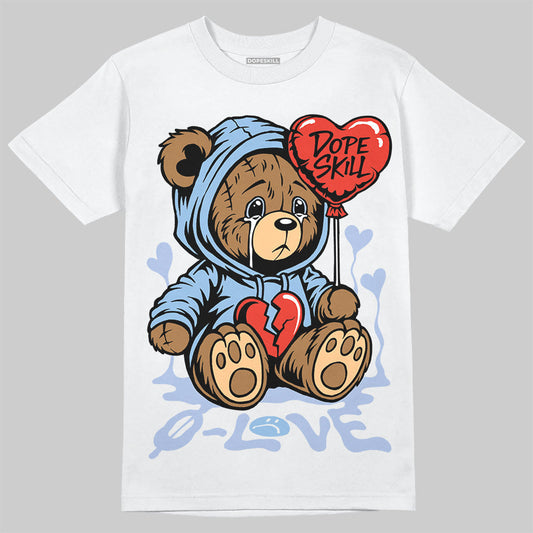 Women's Runner Sneaker Light Blue DopeSkill T-Shirt Broken Bear Graphic