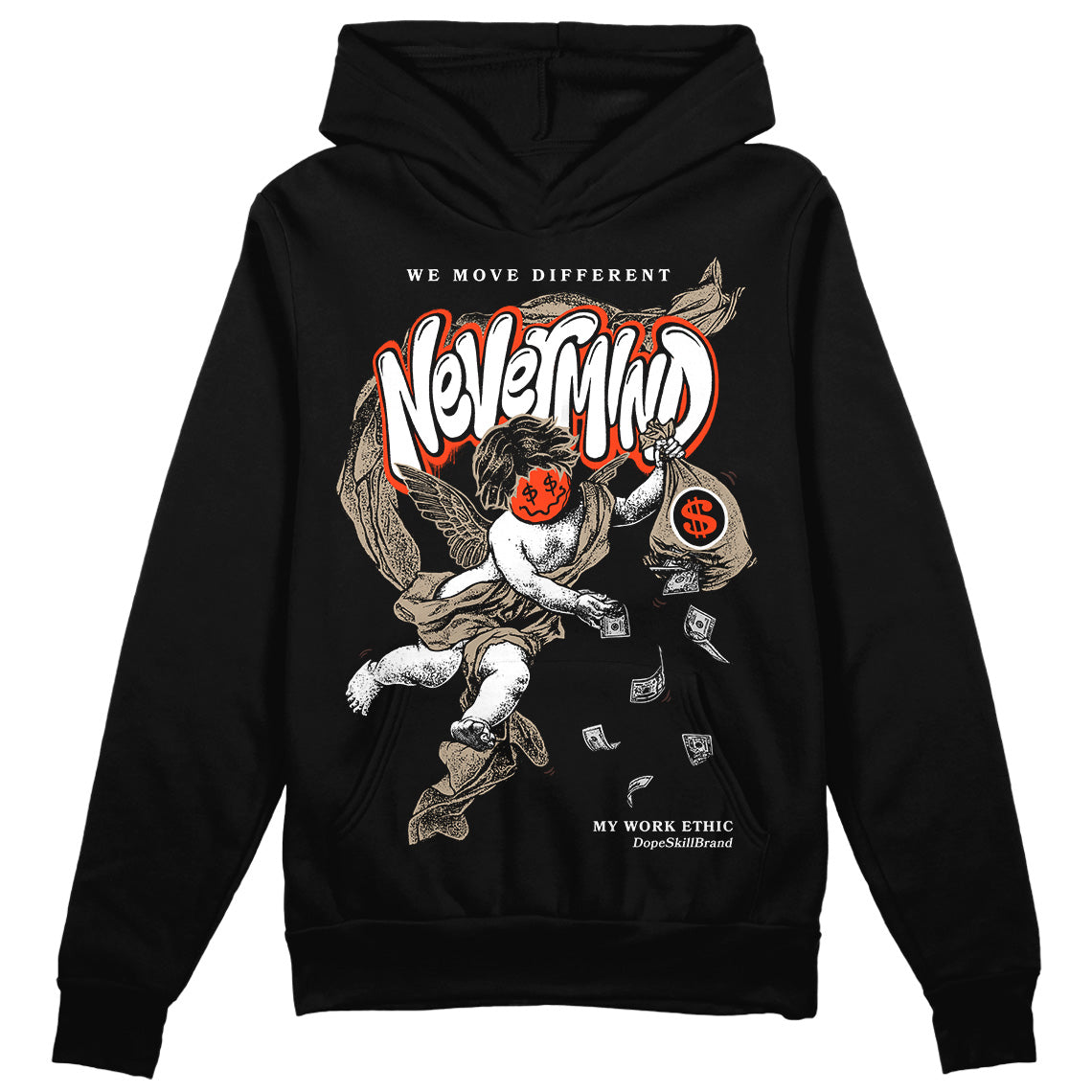 Latte 1s DopeSkill Hoodie Sweatshirt Nevermind Graphic