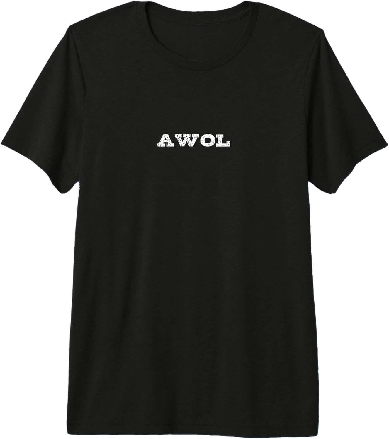 AWOL Saying Funny Minimalist Typography Design