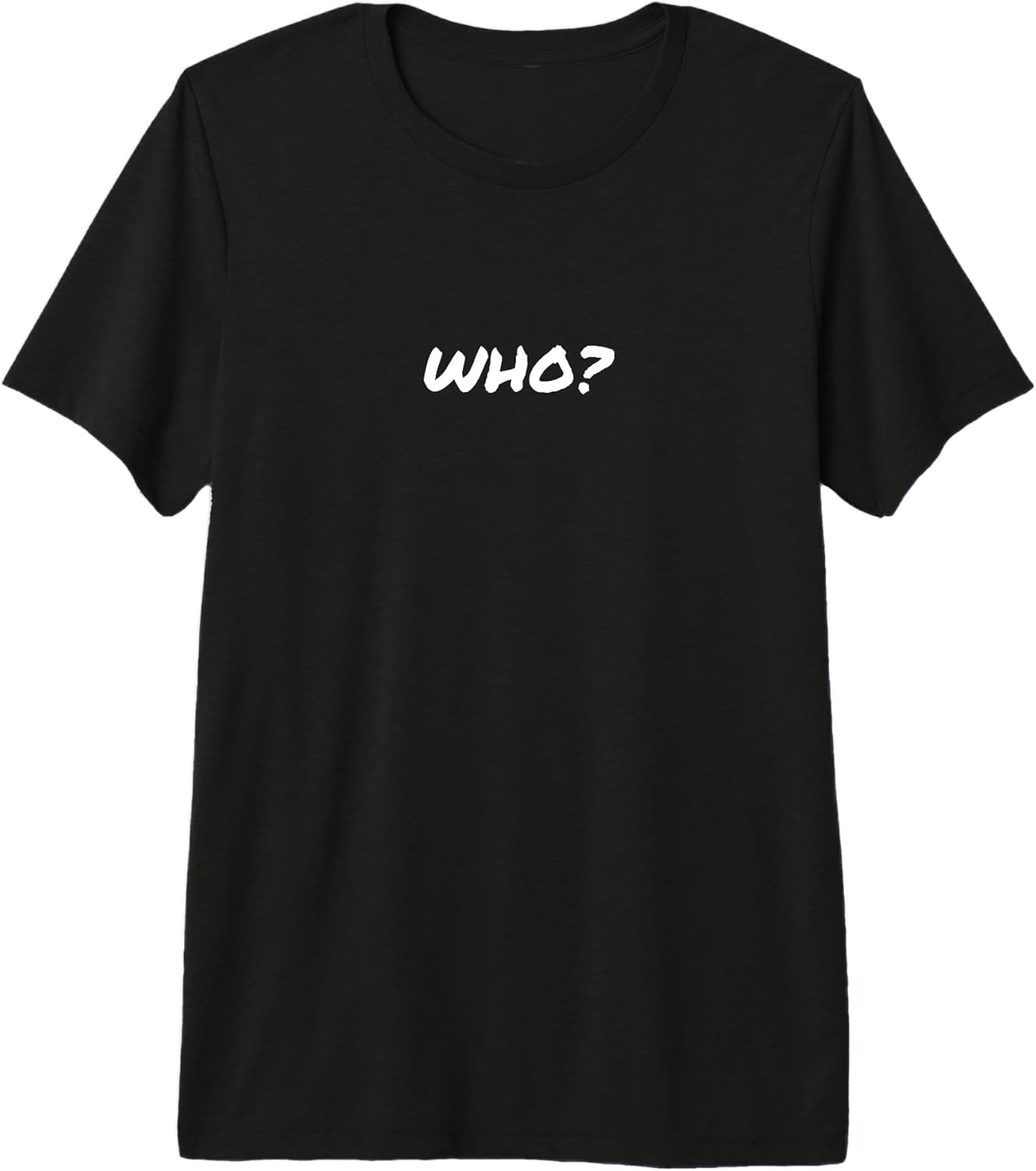 Who? Saying Funny Minimalist Typography Design