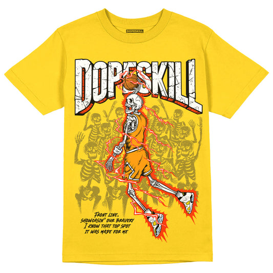 Yellow Ochre 6s DopeSkill Yellow T-shirt Thunder Dunk Graphic