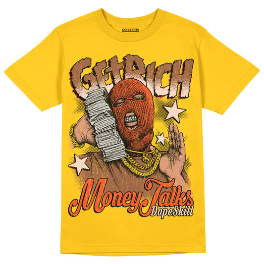 Yellow Collection DopeSkill Gold T-shirt Get Rich Graphic