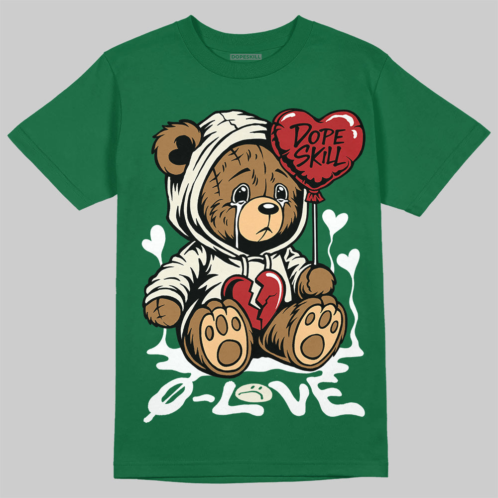 Pine Green 13s DopeSkill T-Shirt Broken Bear Graphic