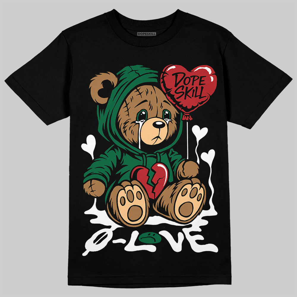 Pine Green 13s DopeSkill T-Shirt Broken Bear Graphic