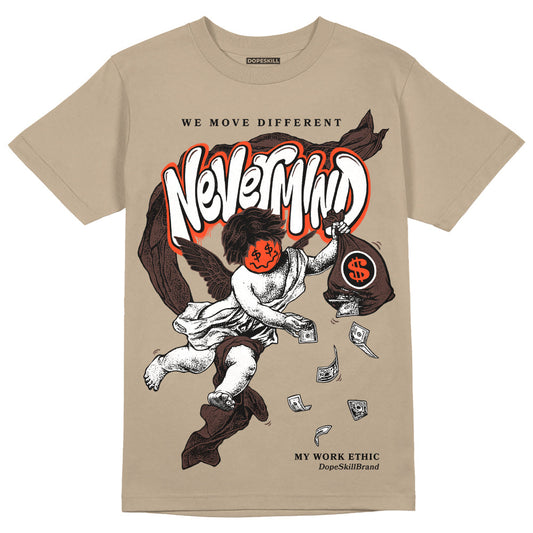 Latte 1s DopeSkill Medium Brown T-shirt Nevermind Graphic