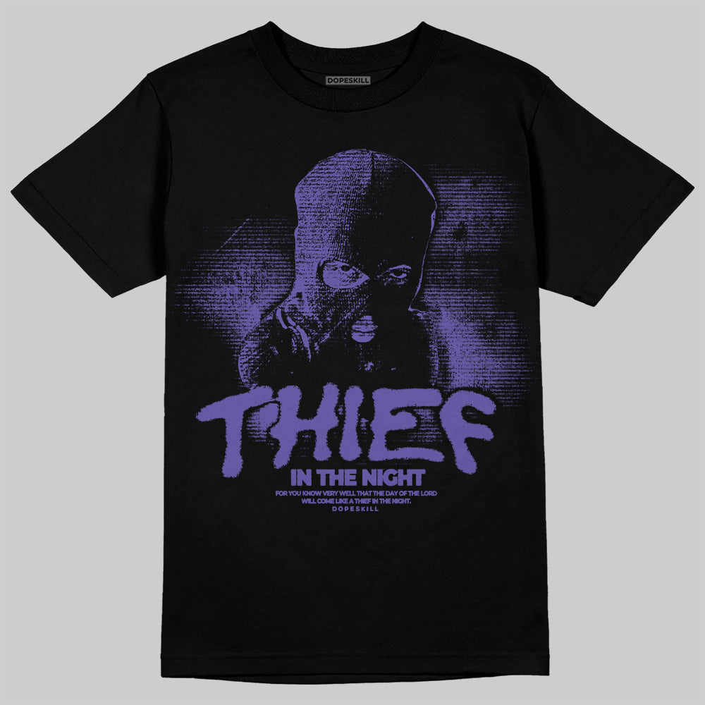 Grape 5s DopeSkill T-Shirt Thief In The Night Graphic