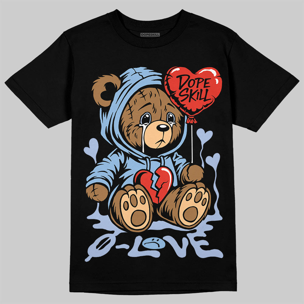 Women's Runner Sneaker Light Blue DopeSkill T-Shirt Broken Bear Graphic