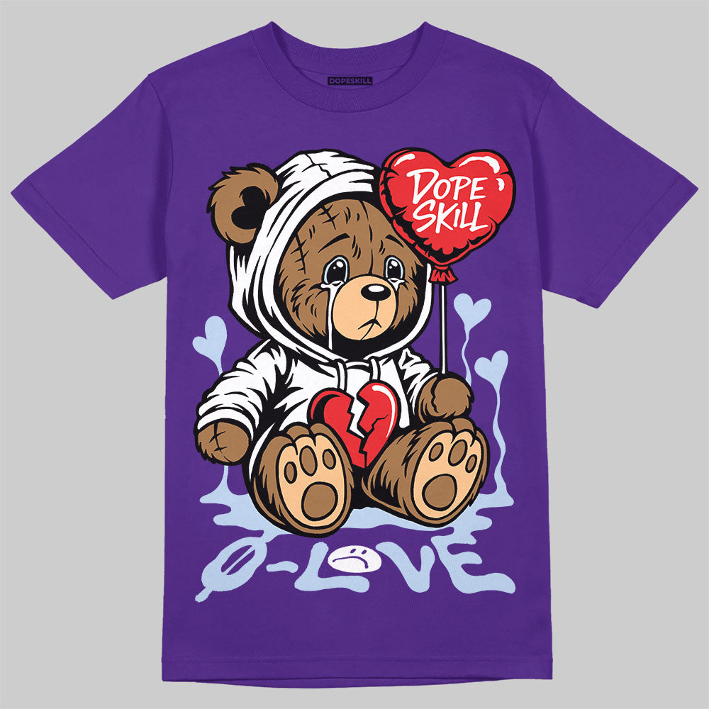 Grape 5s DopeSkill T-Shirt Broken Bear Graphic
