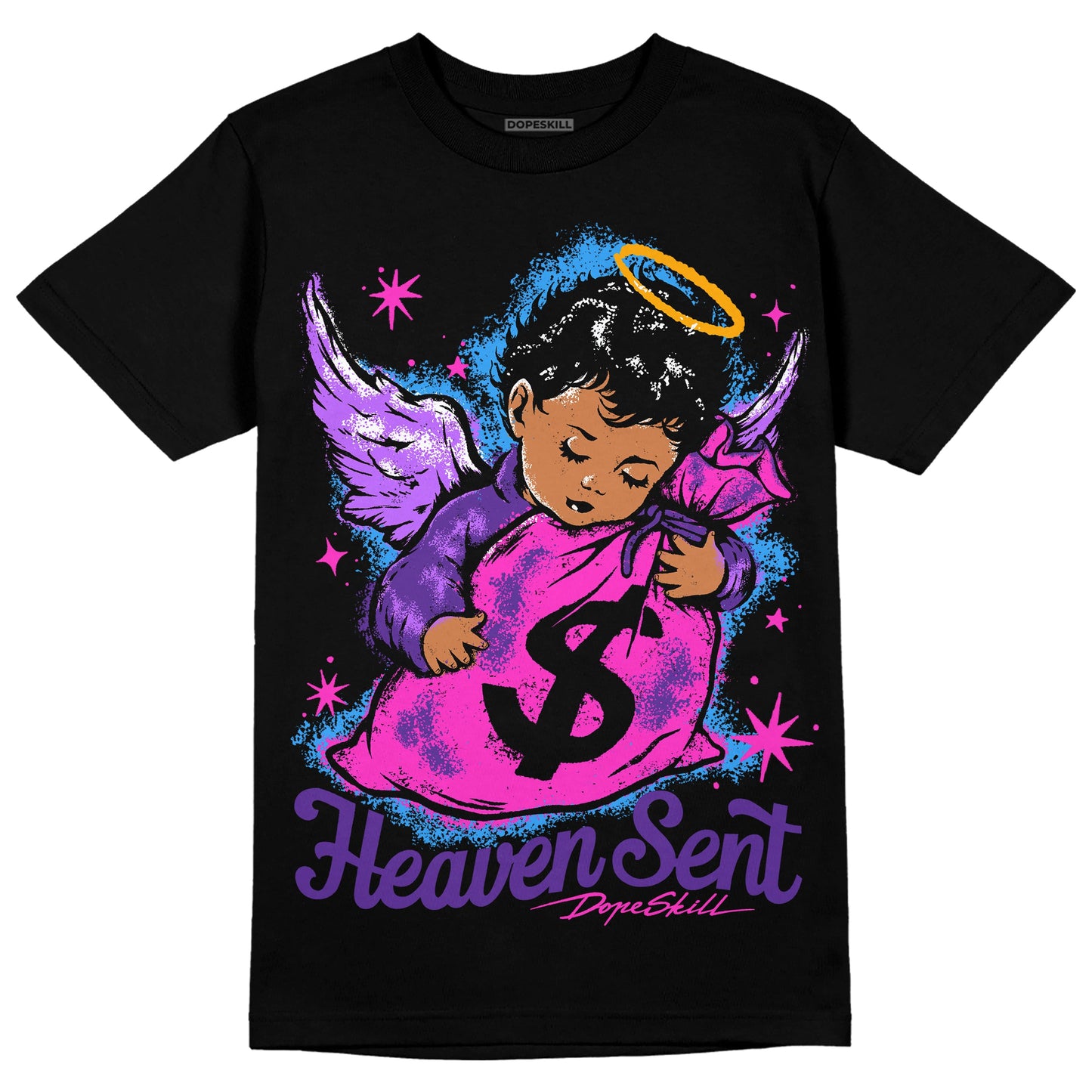 PURPLE Collection DopeSkill T-Shirt Heaven Sent Graphic