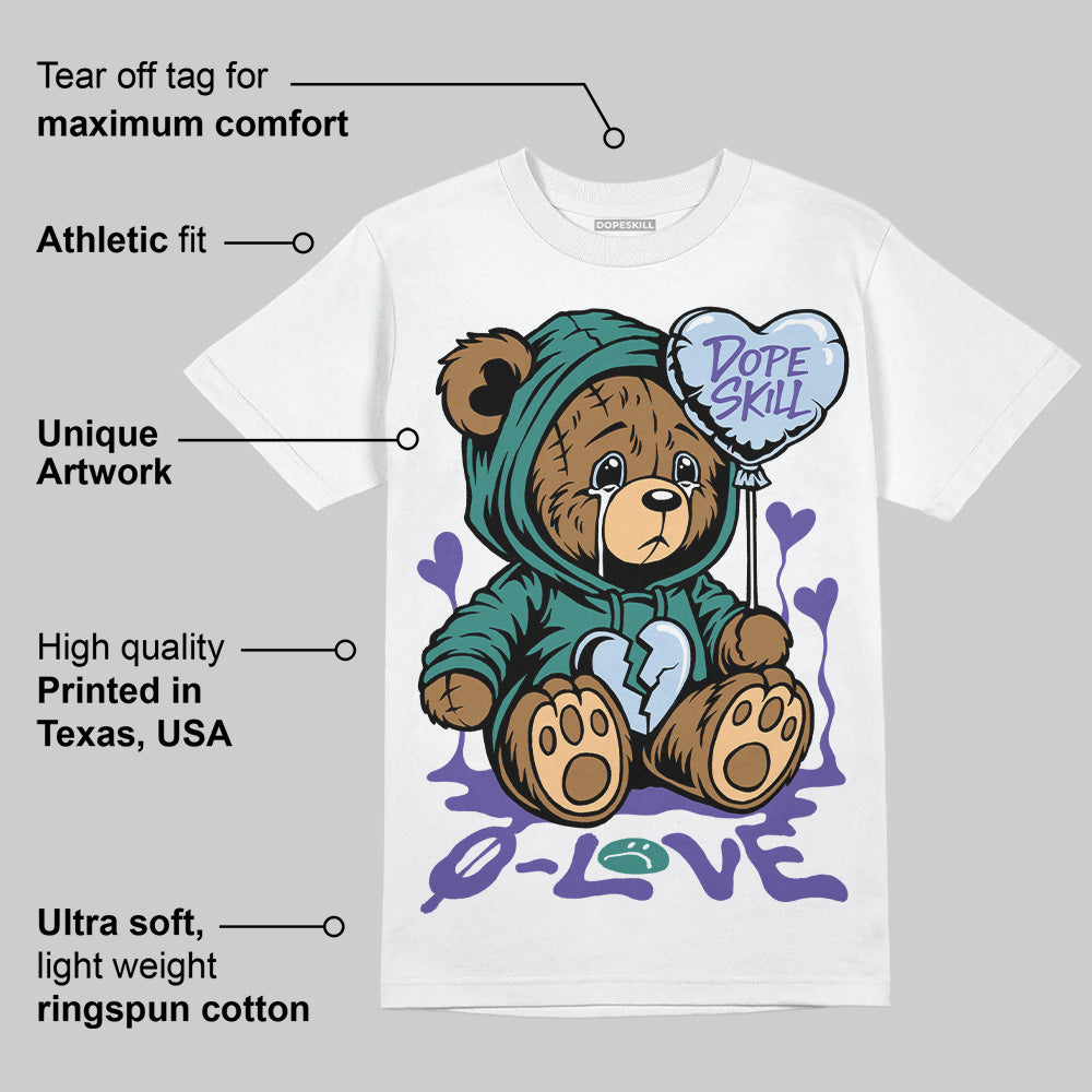 Grape 5s DopeSkill T-Shirt Broken Bear Graphic