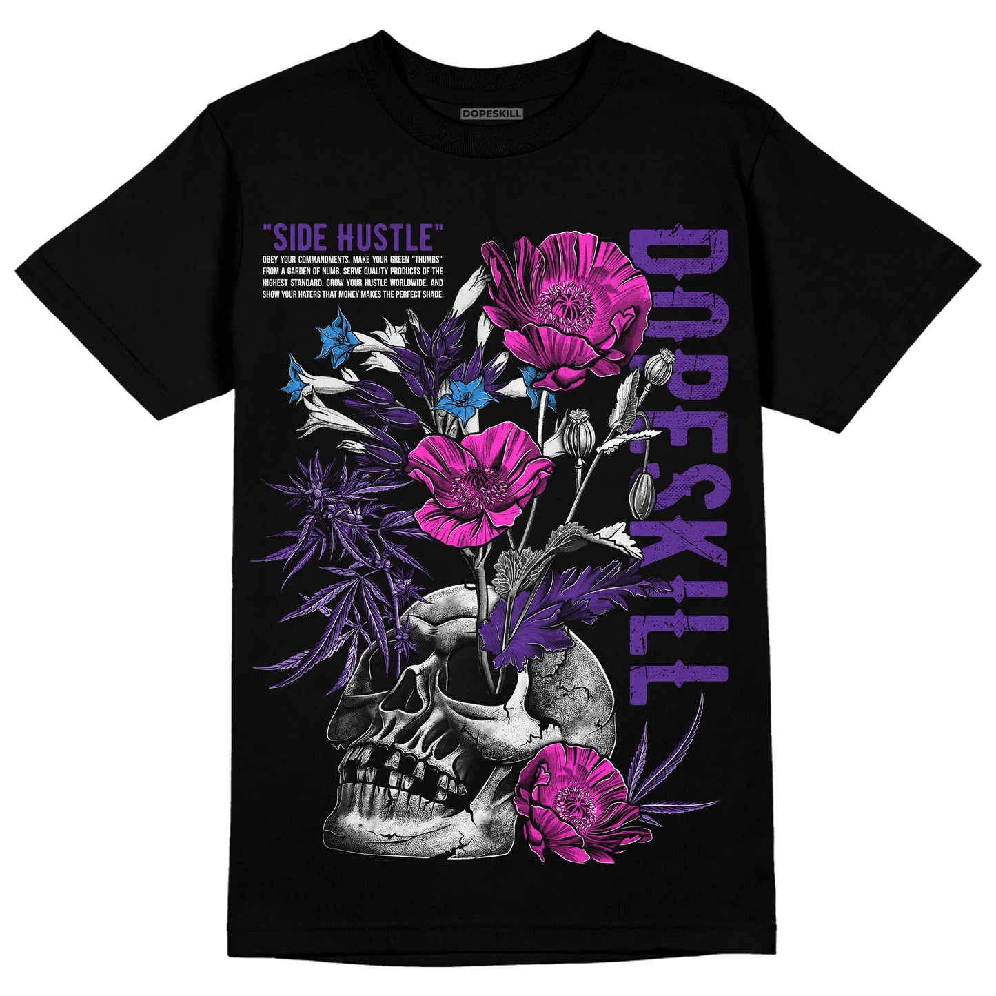 PURPLE Collection DopeSkill T-Shirt Side Hustle Graphic