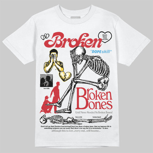 Union LA x Air Retro OG 1s DopeSkill T-Shirt Broken Bones Graphic