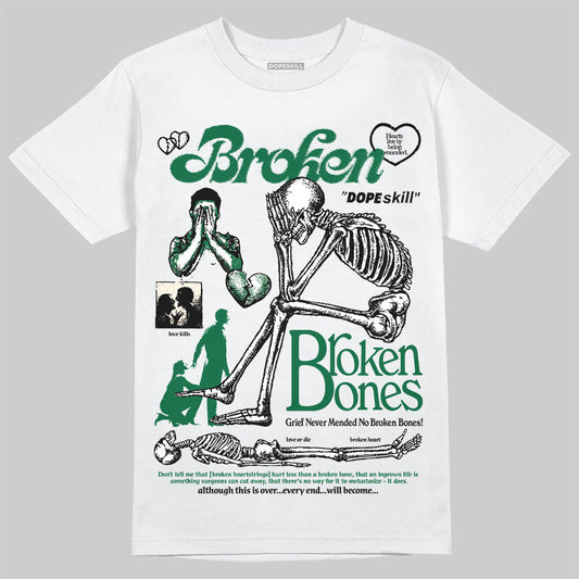 Pine Green 13s DopeSkill T-Shirt Broken Bones Graphic